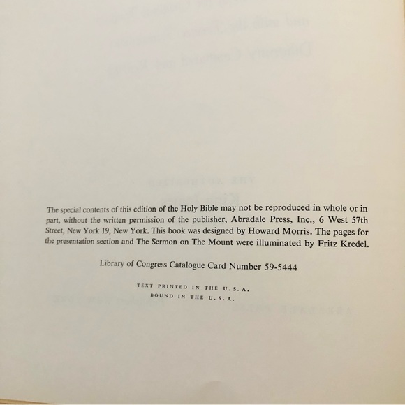 VTG Holy Bible Gold color page REMBRANDT Edition Authorized King James Version - Picture 14 of 16